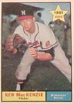 1961 Topps Baseball Cards      496     Ken MacKenzie